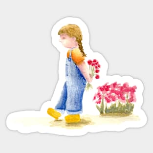 Flowers Posy for Mother Mum Mom Sticker